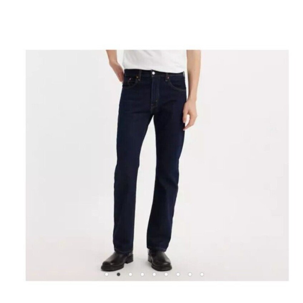 Levi's 517 Mens 36 X 34 Bootcut Heavy Work Denim‎ Western Jeans Dark Wash